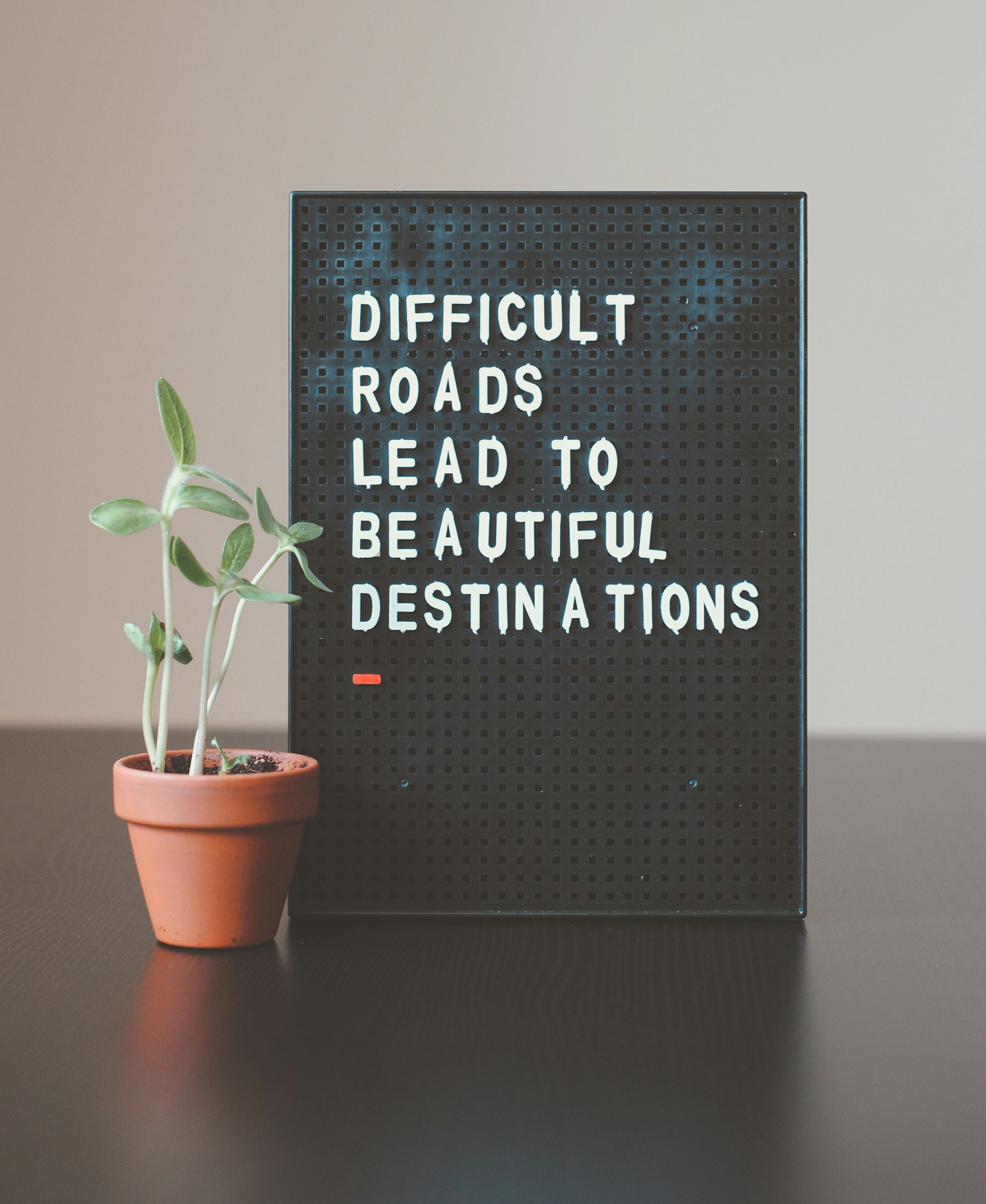 Person finding focus and clarity